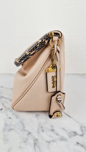 Load image into Gallery viewer, Coach 1941 Rider Bag 24 Snakeskin Leather Bag in Beige Sand Cream Smooth Leather - Coach 75501