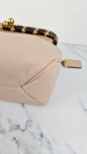 Load image into Gallery viewer, Coach 1941 Rider Bag 24 Snakeskin Leather Bag in Beige Sand Cream Smooth Leather - Coach 75501