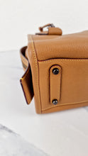 Load image into Gallery viewer, Coach 1941 Rogue 25 Light Saddle Brown Leather & Burgundy Suede Handbag - Coach 54536