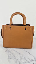 Load image into Gallery viewer, Coach 1941 Rogue 25 Light Saddle Brown Leather & Burgundy Suede Handbag - Coach 54536