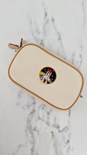 Load image into Gallery viewer, Coach Camera Bag with Nasa Space Rocket Patch in Chalk Smooth Leather Clutch - Coach 10851