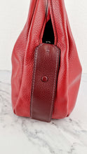 Load image into Gallery viewer, Coach 1941 Bandit Hobo 39 Bag in Washed Red Pebble Leather - 2 in 1 handbag - Coach 86760