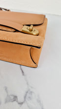 Load image into Gallery viewer, Coach 1941 Swagger Crossbody in Apricot Sand Orange Suede & Smooth Leather Melon - Clutch Shoulder Bag- Coach 25833