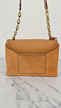 Load image into Gallery viewer, Coach 1941 Swagger Crossbody in Apricot Sand Orange Suede & Smooth Leather Melon - Clutch Shoulder Bag- Coach 25833