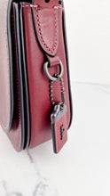 Load image into Gallery viewer, Coach 1941 Saddle 23 Bag in Burgundy Smooth Leather - Crossbody Shoulder Bag Red Brown - Coach 55036