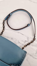 Load image into Gallery viewer, Coach 1941 Swagger Crossbody Chambray Blue Suede & Smooth Leather - Clutch Shoulder Bag Coach 25833