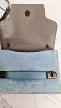 Load image into Gallery viewer, Coach 1941 Swagger Crossbody Chambray Blue Suede & Smooth Leather - Clutch Shoulder Bag Coach 25833