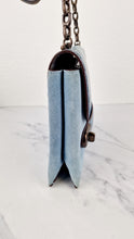 Load image into Gallery viewer, Coach 1941 Swagger Crossbody Chambray Blue Suede & Smooth Leather - Clutch Shoulder Bag Coach 25833