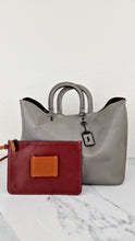 Load image into Gallery viewer, Coach 1941 Rogue Tote Bag Grey Smooth Leather Handbag Shoulder Bag - Coach 59136