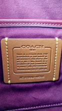 Load image into Gallery viewer, Coach Joni Crossbody in Signature Jacquard & Burgundy Leather with Pyramid Rivets Bag - Coach 48205