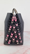 Load image into Gallery viewer, Coach 1941 Rogue Tote Bag With Links in Black & Pink With Snakeskin Handles
