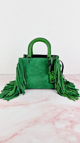 Coach Rogue 25 with Fringe in Kelly Green - 1941 Bag - Coach 86826¨