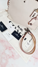 Load image into Gallery viewer, Coach 1941 Rogue 31 in Chalk White Pebble Leather with Border Rivets & Brass Hardware - Coach 30457