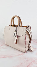 Load image into Gallery viewer, Coach 1941 Rogue 31 in Chalk White Pebble Leather with Border Rivets & Brass Hardware - Coach 30457
