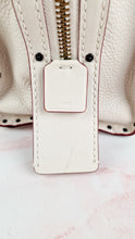 Load image into Gallery viewer, Coach 1941 Rogue 31 in Chalk White Pebble Leather with Border Rivets & Brass Hardware - Coach 30457