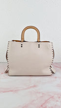 Load image into Gallery viewer, Coach 1941 Rogue 31 in Chalk White Pebble Leather with Border Rivets & Brass Hardware - Coach 30457