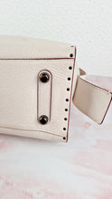 Load image into Gallery viewer, Coach 1941 Rogue 31 in Chalk White Pebble Leather with Border Rivets & Brass Hardware - Coach 30457