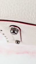 Load image into Gallery viewer, Coach 1941 Rogue 31 in Chalk White Pebble Leather with Border Rivets & Brass Hardware - Coach 30457
