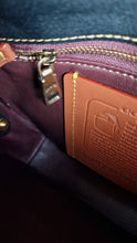 Load image into Gallery viewer, Coach 1941 Saddle 23 Bag in Black & Burgundy Tea Roses Appliqué Crossbody Shoulder Bag - Coach 38195