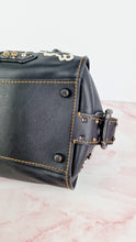 Load image into Gallery viewer, Coach 1941 Badlands Satchel Varsity Patch Bag 1 of 1 Customized Black Smooth Leather - Coach 56587