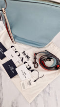 Load image into Gallery viewer, Coach Duffle 20 Colorblock Pebble Leather Bucket Bag Blue Chalk Crossbody Bag -  Coach 29260