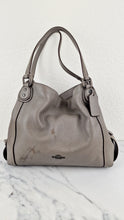 Load image into Gallery viewer, Coach Edie 31 Shoulder Bag in Grey Pebble Leather Handbag Coach 57125
