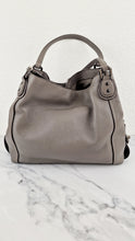 Load image into Gallery viewer, Coach Edie 31 Shoulder Bag in Grey Pebble Leather Handbag Coach 57125