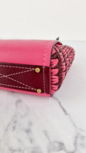 Load image into Gallery viewer, Coach 1941 Troupe Tote 16 in Confetti Pink with Weaving Upwoven sides Smooth Leather - Crossbody Mini Bag Handbag - Coach 619