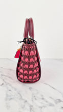 Load image into Gallery viewer, Coach 1941 Troupe Tote 16 in Confetti Pink with Weaving Upwoven sides Smooth Leather - Crossbody Mini Bag Handbag - Coach 619