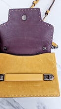 Load image into Gallery viewer, Coach 1941 Swagger Crossbody in Flax Yellow Suede & Smooth Leather - Clutch Shoulder Bag- Coach 25833