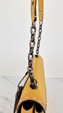 Load image into Gallery viewer, Coach 1941 Swagger Crossbody in Flax Yellow Suede & Smooth Leather - Clutch Shoulder Bag- Coach 25833