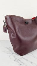 Load image into Gallery viewer, Coach 1941 Duffle Bag in Oxblood Brown Pebble Leather - Crossbody bag - Coach 58019