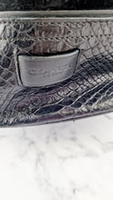 Load image into Gallery viewer, Coach Hadley XL Tote in Black Python Embossed Leather & Suede - Coach F30963