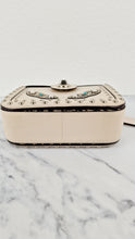 Load image into Gallery viewer, Coach Page Crossbody Bag Chalk Smooth Leather With Western Rivets and Snakeskin - Handbag - Coach 86731
