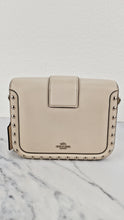 Load image into Gallery viewer, Coach Page Crossbody Bag Chalk Smooth Leather With Western Rivets and Snakeskin - Handbag - Coach 86731