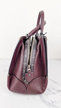 Load image into Gallery viewer, Coach Mason Carryall in Oxblood Smooth Leather with Snakeskin C Turnlock - Coach 38717