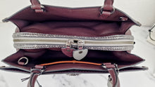 Load image into Gallery viewer, Coach Mason Carryall in Oxblood Smooth Leather with Snakeskin C Turnlock - Coach 38717