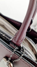 Load image into Gallery viewer, Coach Mason Carryall in Oxblood Smooth Leather with Snakeskin C Turnlock - Coach 38717