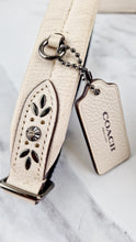 Load image into Gallery viewer, Coach Mini Campus Backpack in Chalk White Pebble Leather with Bandana Rivets - Coach 55628