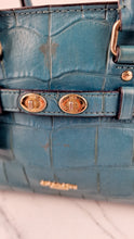 Load image into Gallery viewer, Coach Mini Blake Carryall in Teal Croc Embossed Leather - Handbag Crossbody Bag - Coach F37665