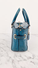 Load image into Gallery viewer, Coach Mini Blake Carryall in Teal Croc Embossed Leather - Handbag Crossbody Bag - Coach F37665