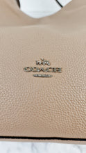 Load image into Gallery viewer, Coach Edie 31 in Stone Taupe with Snakeskin Colorblock Pebble Leather - Shoulder Bag Coach 57670