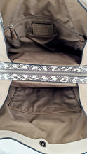 Load image into Gallery viewer, Coach Edie 31 in Stone Taupe with Snakeskin Colorblock Pebble Leather - Shoulder Bag Coach 57670