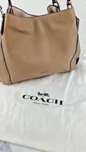 Load image into Gallery viewer, Coach Edie 31 in Stone Taupe with Snakeskin Colorblock Pebble Leather - Shoulder Bag Coach 57670