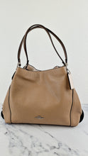Load image into Gallery viewer, Coach Edie 31 in Stone Taupe with Snakeskin Colorblock Pebble Leather - Shoulder Bag Coach 57670