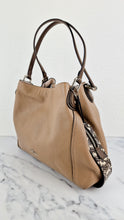 Load image into Gallery viewer, Coach Edie 31 in Stone Taupe with Snakeskin Colorblock Pebble Leather - Shoulder Bag Coach 57670