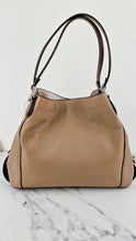 Load image into Gallery viewer, Coach Edie 31 in Stone Taupe with Snakeskin Colorblock Pebble Leather - Shoulder Bag Coach 57670