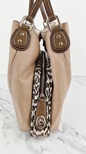 Load image into Gallery viewer, Coach Edie 31 in Stone Taupe with Snakeskin Colorblock Pebble Leather - Shoulder Bag Coach 57670