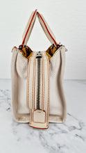 Load image into Gallery viewer, Coach 1941 Rogue 25 in Chalk White With Pyramid Prairie Rivets Pebble Leather Satchel - Coach 54551
