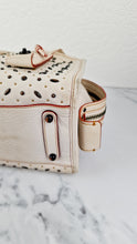 Load image into Gallery viewer, Coach 1941 Rogue 25 in Chalk White With Pyramid Prairie Rivets Pebble Leather Satchel - Coach 54551
